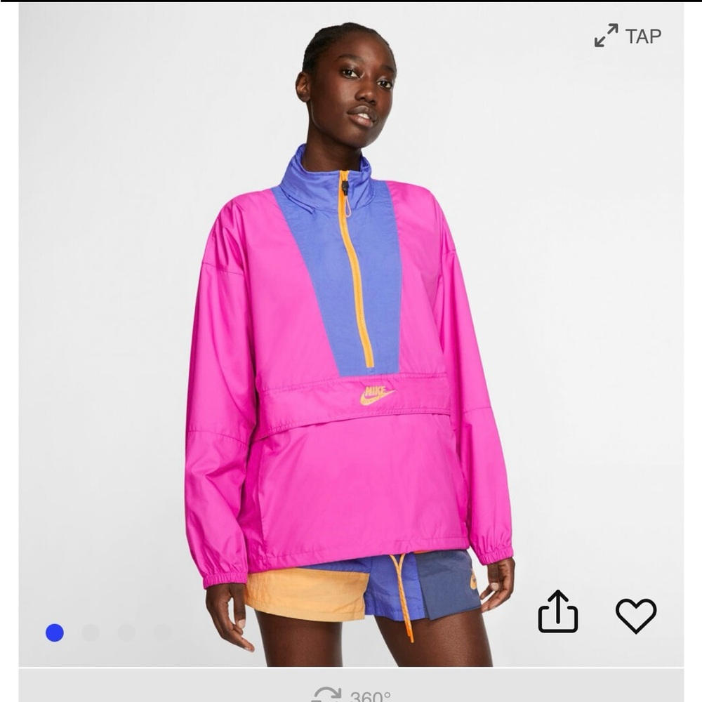 Nike Women's Vibrant Pink and Blue Ski Jacket